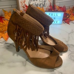 Fringe Lane Bryant Heels